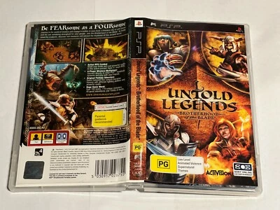UNTOLD LEGENDS BROTHERHOOD OF THE BLADE (SONY PSP UMD GAME , PG) - Image 1 of 4
