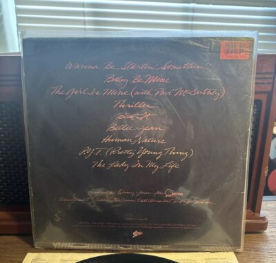 Michael Jackson Thriller US 1st Pressing Vinyl LP ERROR! No MJ