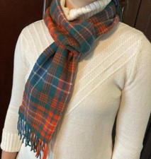 James Pringle Weavers 100 Lambswool Tartan Plaid Scarf Classic Scottish Wool