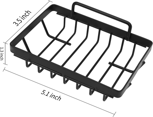 Stainless Steel Soap Dish Holder Tray No Drilling Waterproof Wall Mount Adhesive - Picture 3 of 7