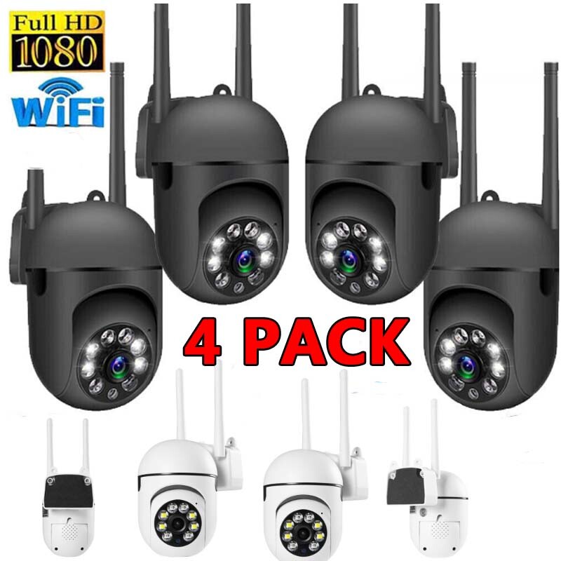 Wireless 5G WiFi Security Camera System Smart outdoor Night Vision Cam 1080P 4PK