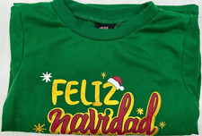 PJ's Presents-Christmas Pajamas Set "Feliz Navidad" Size 2T Plaid Green