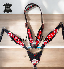 Western Tack Set Horse  Red Color With Card Tooling Tack Set