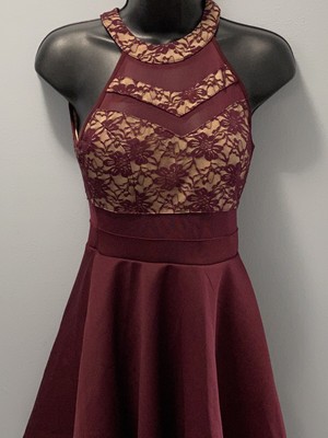 honey and rosie burgundy dress