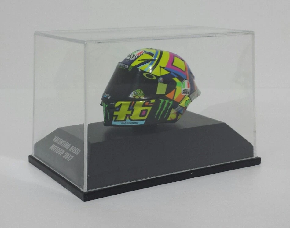 MINICHAMPS VALENTINO ROSSI MODELLINO DIECAST CASCO AGV 1/8 YAMAHA M1 MOTOGP 2017 - Immagine 2 di 3