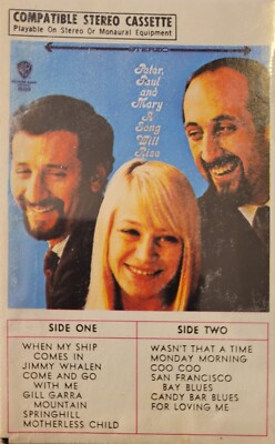 Peter Paul Mary Song Will Rise Cassette Warner CWX 1589 *NEW/SUPER RARE AMPEX*