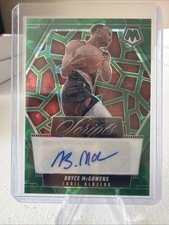 2024-25 Mosaic #MS-BMG - SCRIPTS GREEN ICE AUTO - Bryce McGowens - Trail Blazers