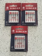SINGER Ball Point Machine Needles-Sz 14/90 Pack of 5 Lot of 3 Packs