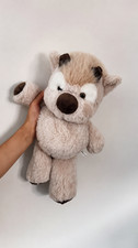 Highland Cattle Plush Toy 40cm Huggable Running Cow Premium Soft Stuffed Animal