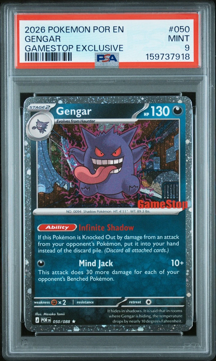 Preços baixos em Gengar Pokémon TCG Autenticador Esportivo