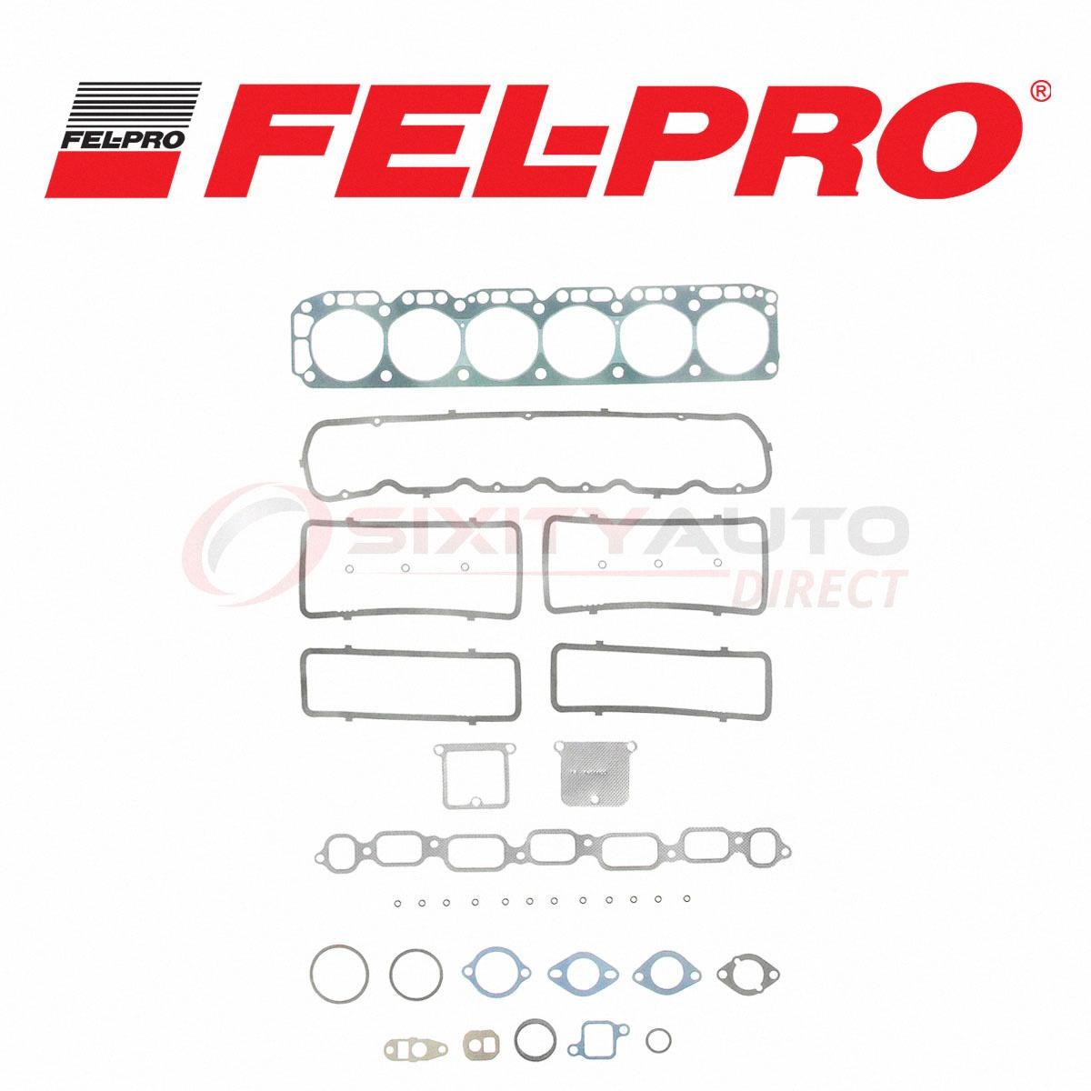 Fel-Pro Cylinder Head Gasket Set for 1967-1974 GMC P35 P3500 Van 4.1L 4.8L pn
