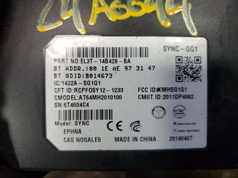 Módulo de reconhecimento de voz de comunicação ECM chassi compatível com 14 16-17 FLEX 1796242 - Imagem 2 de 4