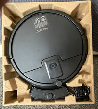 Hiikas Robotic Vacuum Cleaner, Bagless Cordless, Black, Dock & Power Adapter