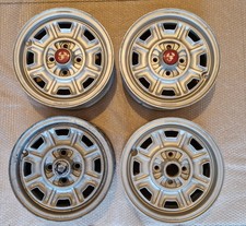 Fiat 124 Sport Spider And Sedan Chrome Rims 5 X 13 Magnesium - Wheels Fiat 124 Sport Spider And Sedan Chrome Rims 5 X 13 Magnesium - Wheels