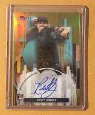 2025 Tops Finest Rhett Lowder Gold Refractor RC Auto # 31/50