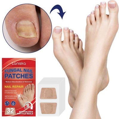 32Pcs Anti-Fungal Nail Repair Patches Nail Fungus Treatment & Overnight Repair  