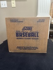1991 Score Series 2 Baseball Factory Sealed Case 20 Wax Box Mickey Mantle Auto
