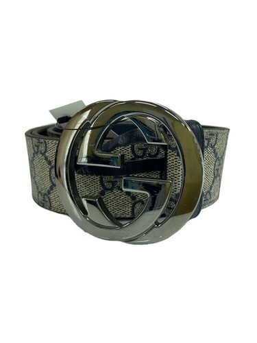 Gucci Belt Authentic Beige GG Pattern Mens Belt 105.5cm From Japan Fashion