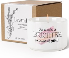 Friendship Gifts for Women - Inspirational Candles Best Friend, Brighter