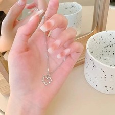 Ted Baker SARROHA Silver Sparkle Heart Pendant Necklace TBJ2728-01-02 RRP £39