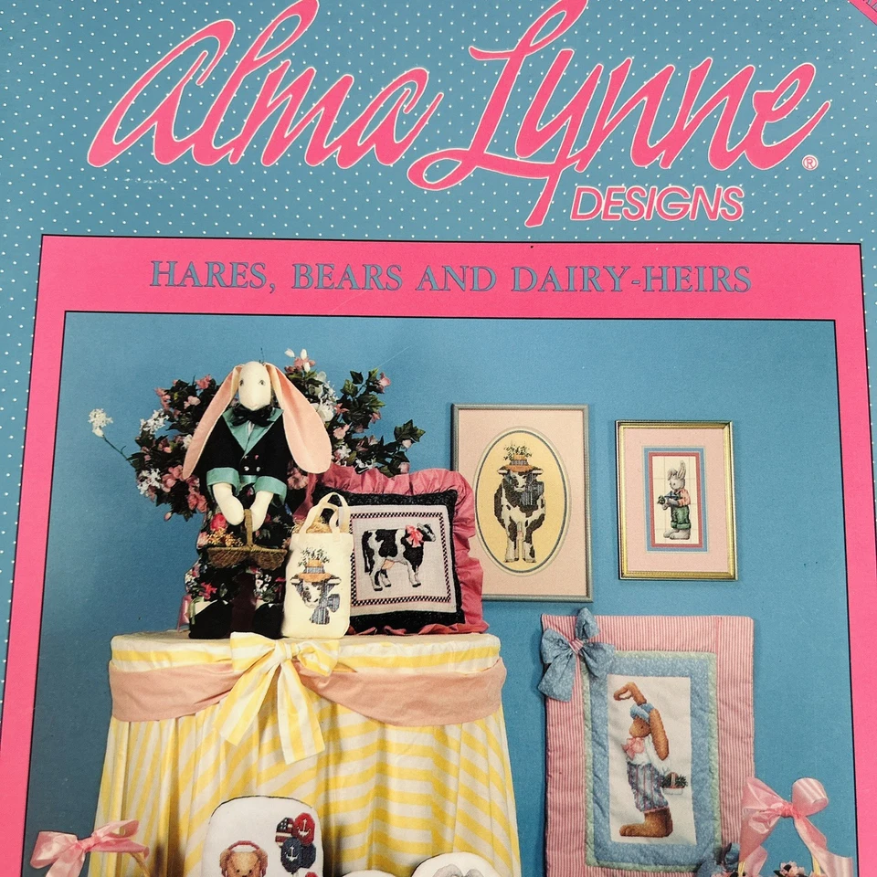 Alma Lynne Designs Hares Bears and Dairy-Heirs Cross Stitch Pattern Booklet - Image 2 of 4
