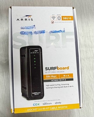 ARRIS SURFboard SBG10 DOCSIS 3.0 Wi-Fi Cable Modem and AC1600 Router