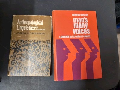 Man's Many Voices: Language in its cultural context  R. Burling vintage HC + 1