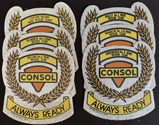 Vintage Mining Decals Consol Mine Rescue Lot Of 6
