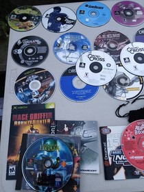 PS1 Sega Dreamcast & Xbox Games Lot &ndash; Scratched Discs & Empty Cases&ndash; AS IS