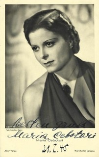 ORIGINAL AUTOGRAMM VON MARIA CEBOTARI ( OPER / SOPRAN / "ROSS" PHOTO PK 40er )