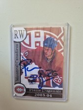 Pierre Dagenais Signed Card Montreal Canadiens Auto Autograph Signature Habs Coa