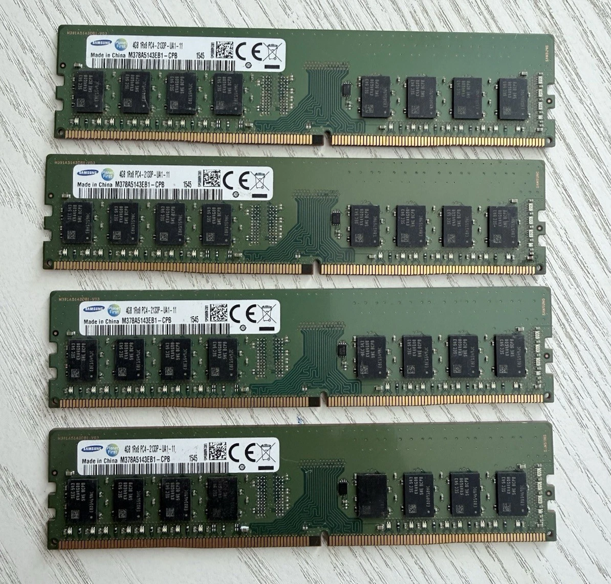 Samsung DDR4 SDRAM 4 GB Capacity per Module Memory (RAM) for sale
