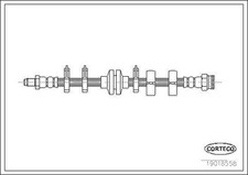 CORTECO Bremsschlauch Vorderachse, Vorne u.a. für ALFA ROMEO, FIAT, LANCIA