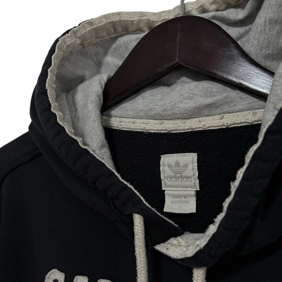 Adidas Originales NBA Chicago Bulls Sudadera con Capucha Negra Talla Grande 23 x 29 Foto 4 de 4