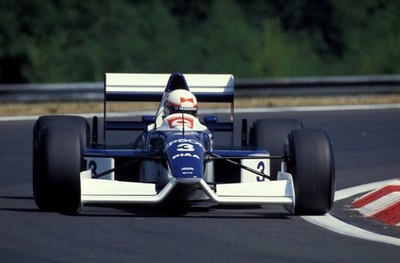 Satoru Nakajima Tyrrell 019 Ford Hungarian GP at Hungaroring on Au- Old Photo