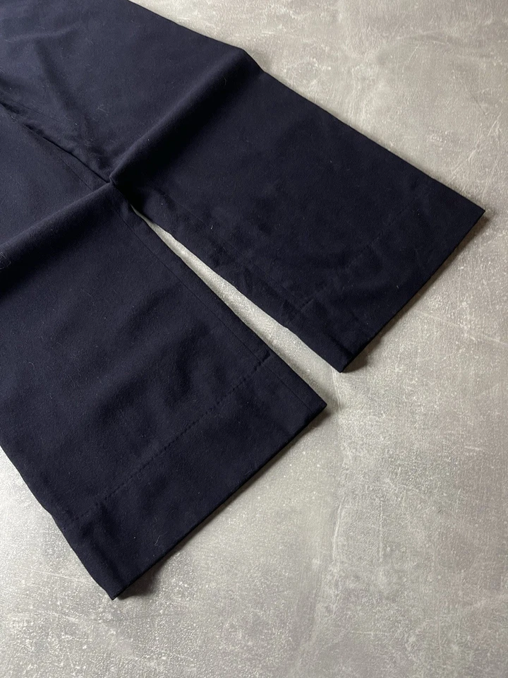Pantalones marineros de lana originales de la Segunda Guerra Mundial de la Marina de los Estados Unidos con fondo de campana de 13 botones azul marino talla 33 Foto 3 de 4