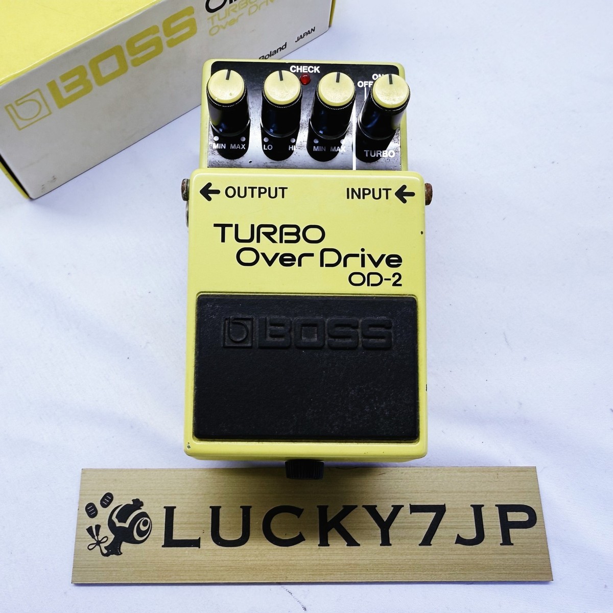 BOSS OD-2 Turbo OverDrive Guitar Pedal Made in Japan Serial 727300
