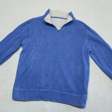 Tailorbyrd Collection 1/4 Zip Pullover Sweater Mens Medium Blue Classic Outdoor