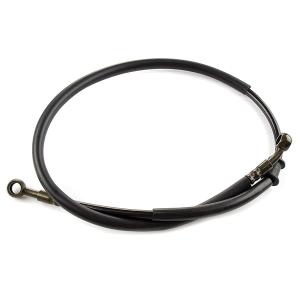 Brake Hose (Rear Master Cylinder to Front Calliper) for ZN125T-8F Rubber Black
