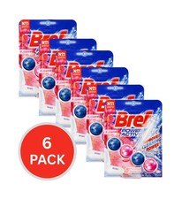 6x Bref Power Active 4in1 Toilet Bowl Cleaner/Freshener 50g Flower Blossom