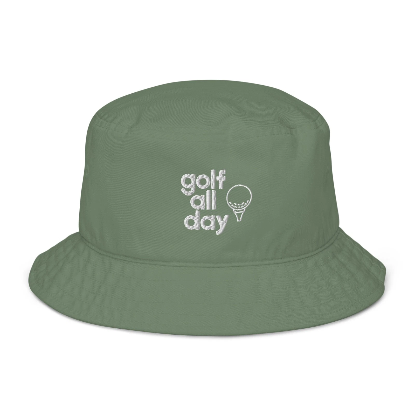 Golf All Day Golf Hat | Women's Golf Bucket Hat | Dill Green Organic Bucket Hat