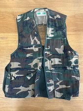 Vintage Duck Camo Game Winner Shooting Vest Hunting Sportswear