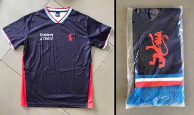 T-Shirt + Schal , Brasserie Diekirch Luxembourg , Luxemburg , Bier , Fußball , L
