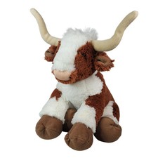 Retired Build A Bear Longhorn Bull Plush Univeristy Texas Bevo Cow Steer 13"