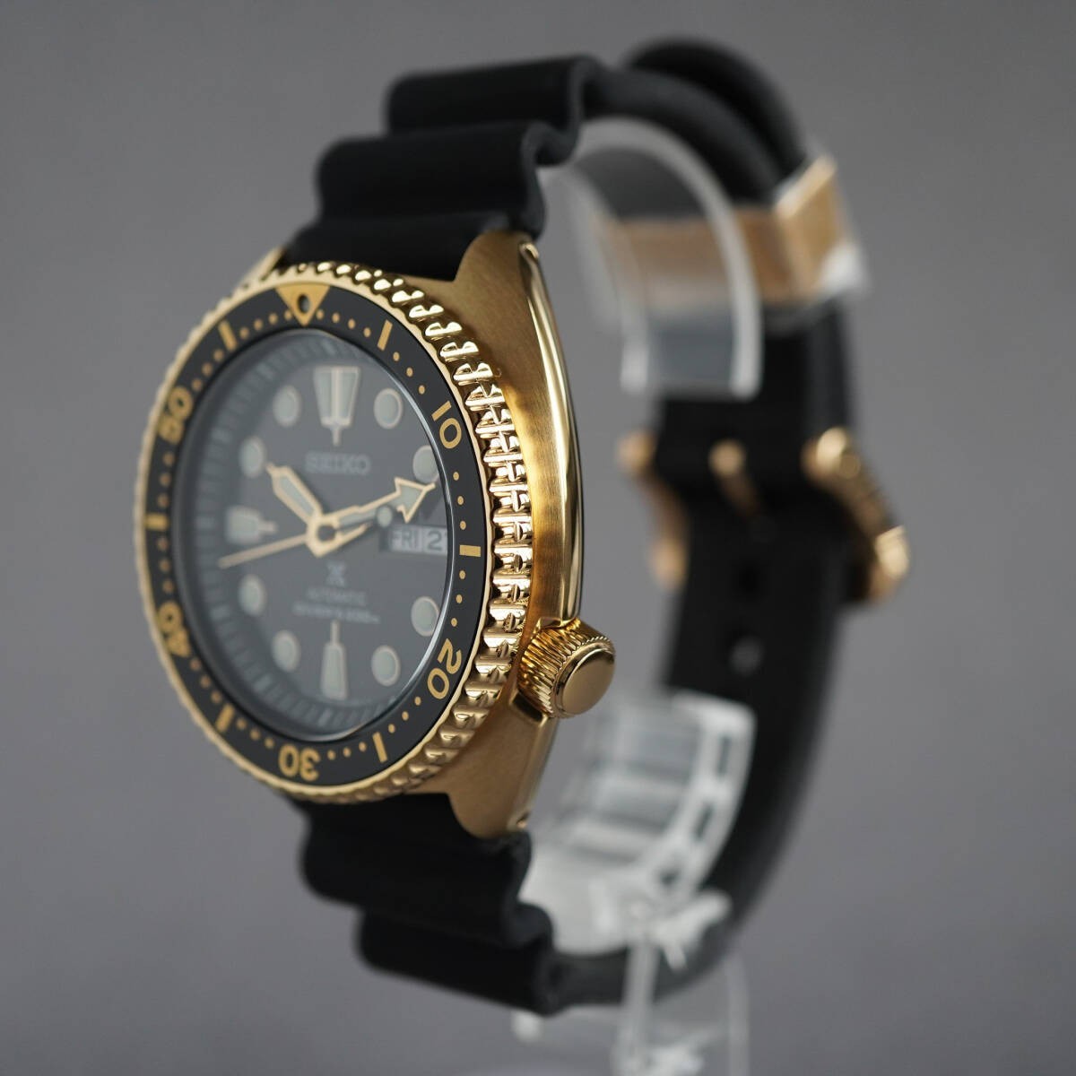 美品 SEIKO プロスペックス SRPC44 ゴールド ダイバー Seiko Prospex Men's Black Watch - SRPC44 for sale online | eBay