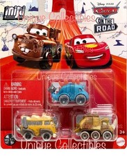 Pixar Cars Mini Racers Confezione da 3 Auto in Metallo Giocattolo da Collezione