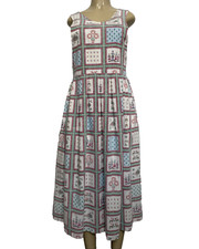 NWOT Reyn Spooner Dress Midi Xmas Fit Flare Sleeveless Holiday Pockets Scoop M