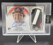 2023 Topps Dynasty Gabriel Moreno Silver Rookie Patch Auto /5 DBacks #DAP-GM01