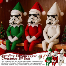 Holiday Decor Stormtrooper Elf Doll Festive Christmas Ornament Fan Collectible