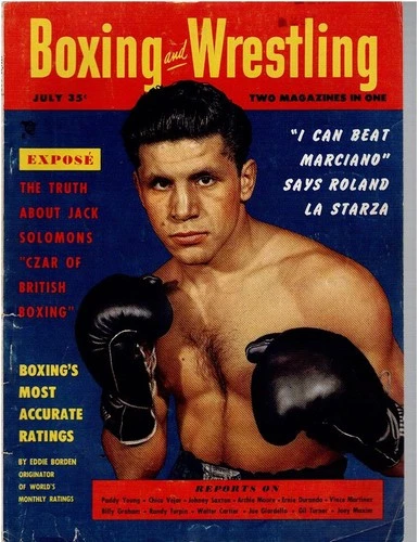 ヴィンテージ ボクシング&レスリング 雑誌 1953年 5 個セット | マルシアーノ・ラ・スターザ・ムーア - 画像11/19